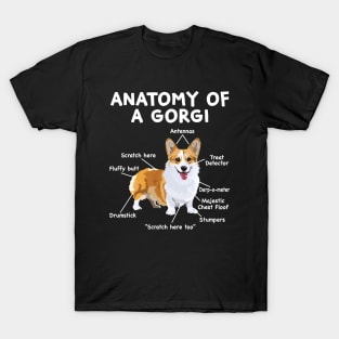 Anatomy of a Corgi T-Shirt